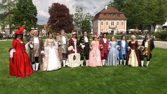 Die Rokokotanzgruppe auf der LAGA Schwäbisch Gmünd